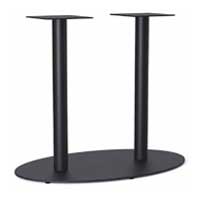 фото: основание под стол на двух опорах Лига дабл, нижняя плита 800х400 мм, для овальных столов, очень стильная, есть в наличии