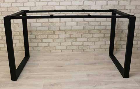 фото: разборного металлического каркаса для стола в черном цвете Квадро, есть в наличии, купить сегодня, самая низкая цена, доставка